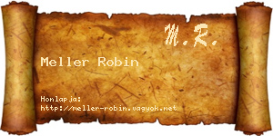 Meller Robin névjegykártya